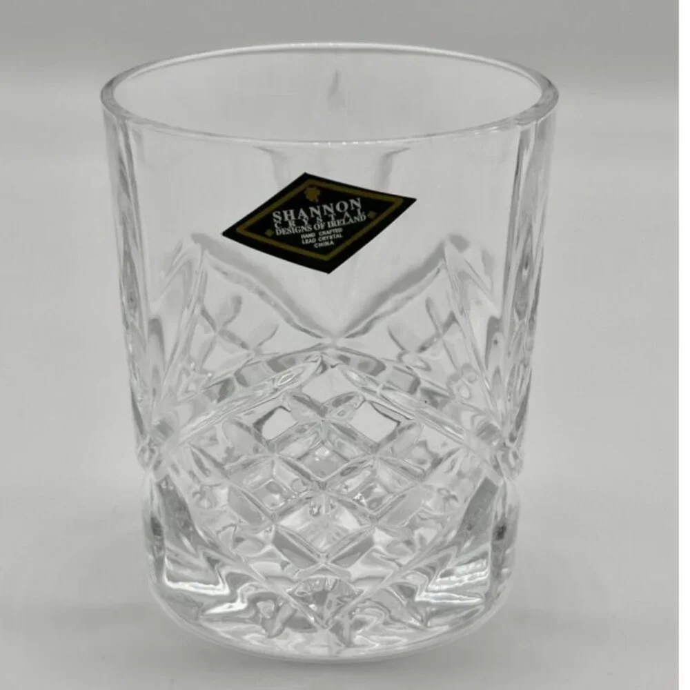 Shannon Crystal by Godinger Dublin Collection Dbl Old Fashioned Glasses Set Of 4 - Picture 3 of 15